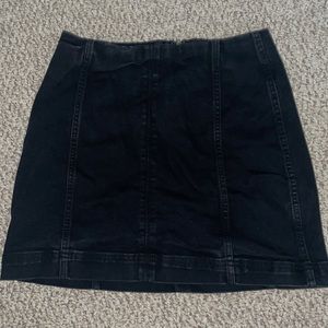 Black mini jean skirt wild fable